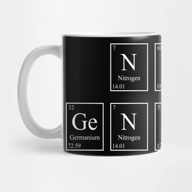 Nerdy Genius - Periodic Table by GeekandNerdyStuff